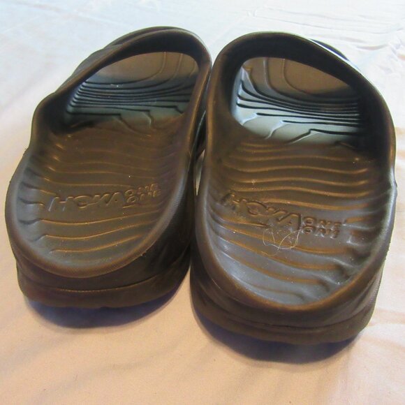 Hoka One One Mens Recovery Slides Sandals Sz 7 Black main image 7